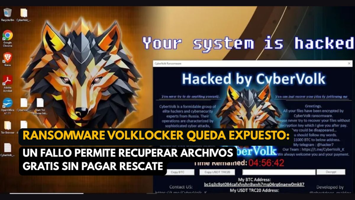 Ransomware VolkLocker queda expuesto: un fallo permite recuperar archivos gratis sin pagar rescate